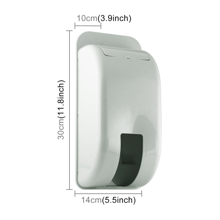 2 PCS Wall Hanging Extraction Garbage Bag Storage Box, Size: 30.0 x 14.0 x 10.0cm, Random Color Delivery