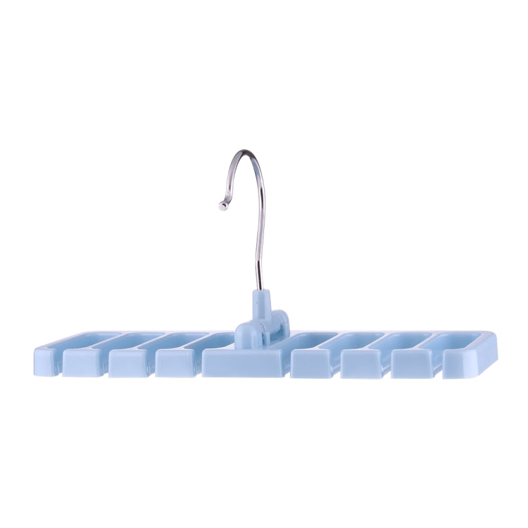 2 PCS Multi-function Tie Rack Belt Scarf Hanger Holder Closet(Blue)