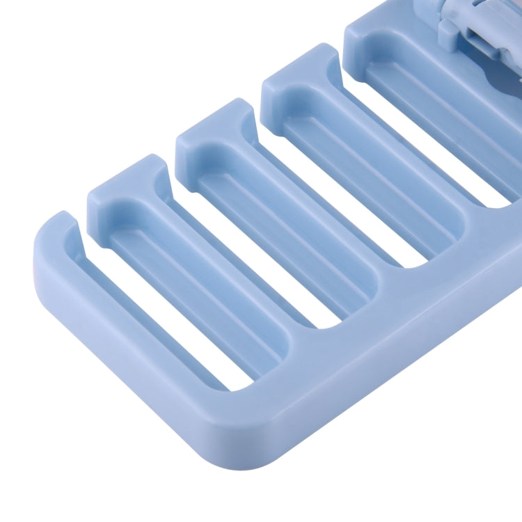 2 PCS Multi-function Tie Rack Belt Scarf Hanger Holder Closet(Blue)