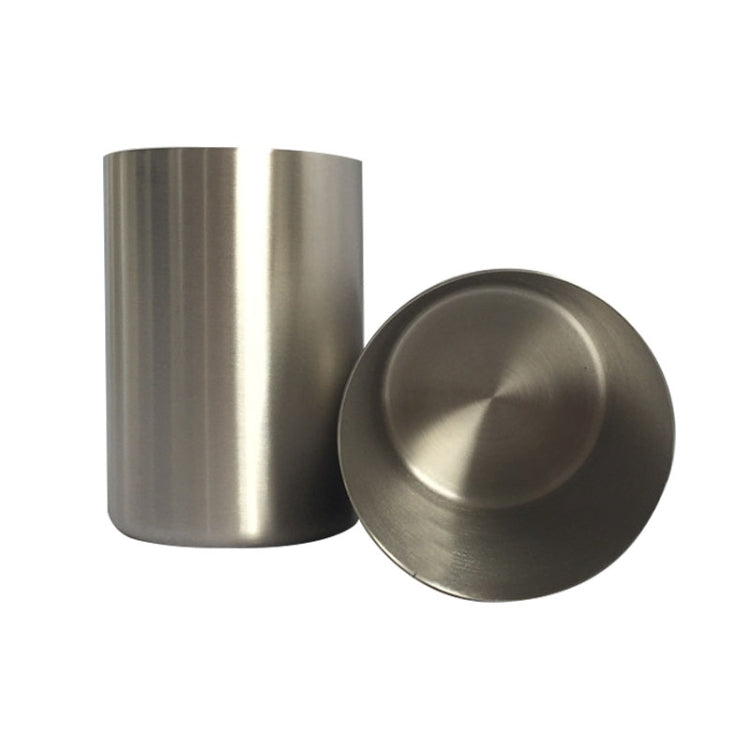 300ml Single Wall Electropolished Stainless Steel Brief Beverage Cup(Silver)
