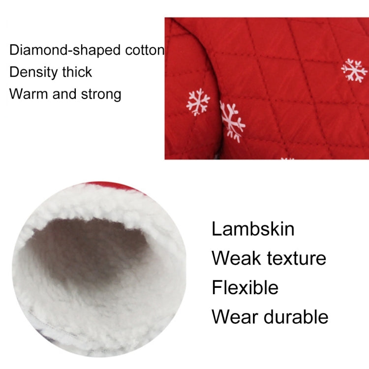 Winter Hedgehog T Shape Tunnel Snowflake Pattern Cotton Three Channels, Chinchilla Hamster Warm Three Channels Toy, Random Color Delivery
