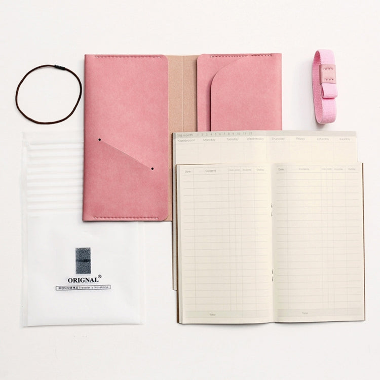 Original Carry on Notebook SIM Portable Traveler Notebook School Office Supplies Portable Style, Size:17.8*10cm