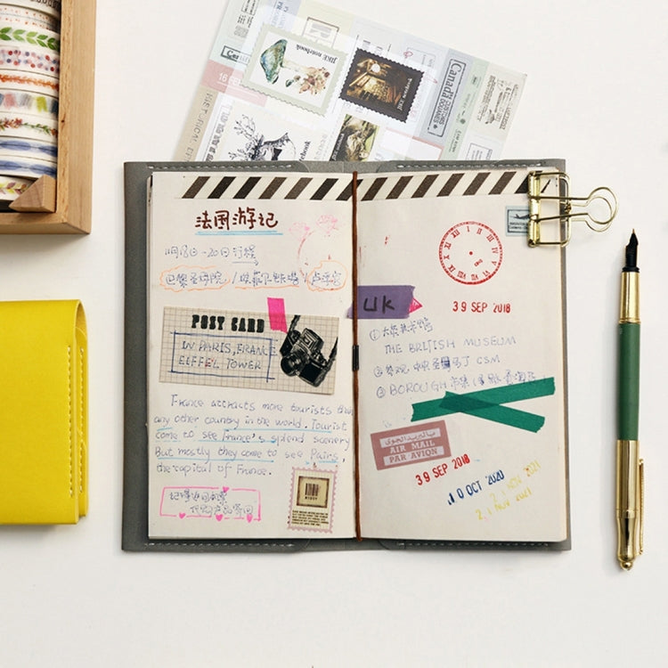 Original Carry on Notebook SIM Portable Traveler Notebook School Office Supplies Portable Style, Size:17.8*10cm