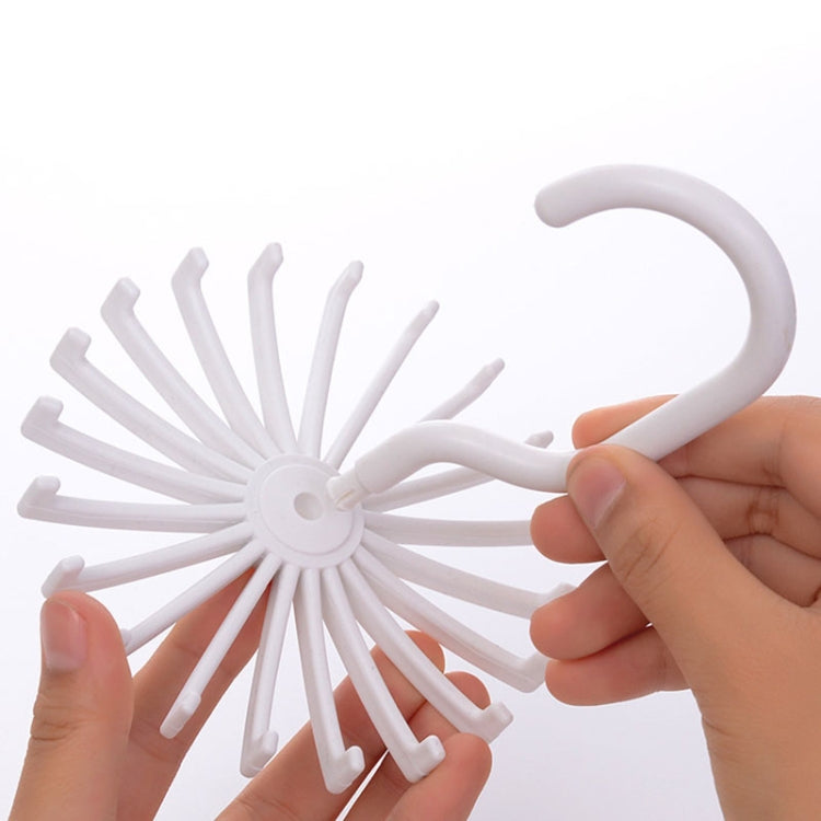 20 Claws 360 Degree Rotatable Tie Rack Belt Scarf Hanger Holder, Size: S