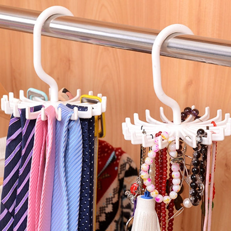 20 Claws 360 Degree Rotatable Tie Rack Belt Scarf Hanger Holder, Size: S