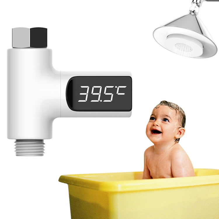 BD-LS-01 Baby Showering 360 Degree Rotatable LED Display Passive Water Thermometer