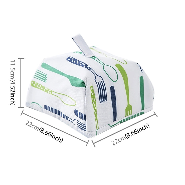 Foldable Thickened Aluminum Foil Food Heat Preservation Cover, Size: S (22 x 22 x 11.5cm)
