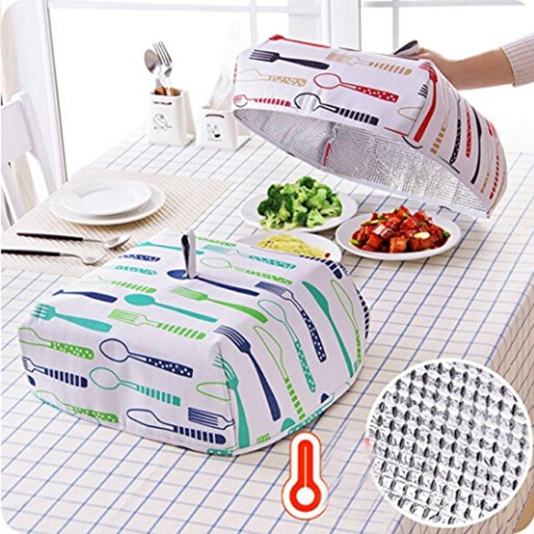 Foldable Thickened Aluminum Foil Food Heat Preservation Cover, Size: S (22 x 22 x 11.5cm)