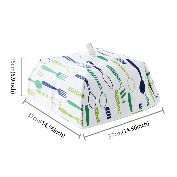 Foldable Thickened Aluminum Foil Food Heat Preservation Cover, Size: L (37 x 37 x 15cm)