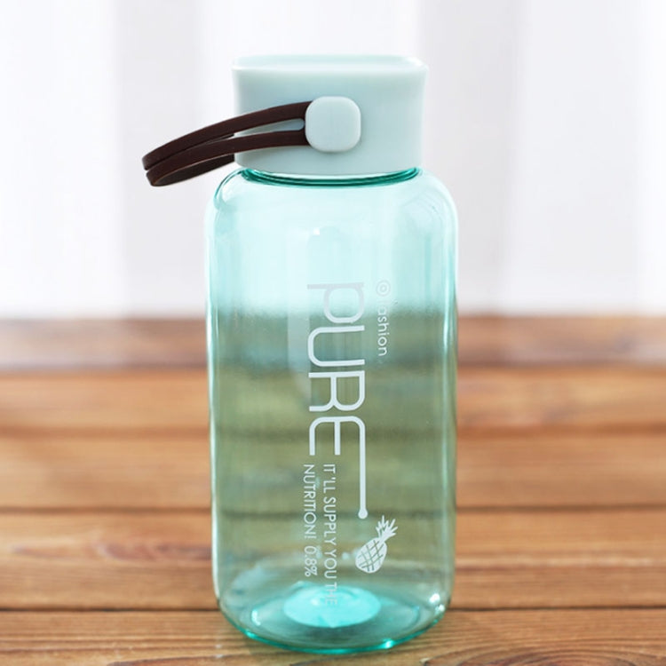 450mL Simple Transparent Pure Color Plastic Cup Fashionable Portable Leak-proof Student Couple Cute Handy Cup