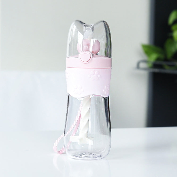 500mL Portable Coffee Milk Tea Beverage Cup Manual Stir Bar Straw Personality Fresh Cat Cup