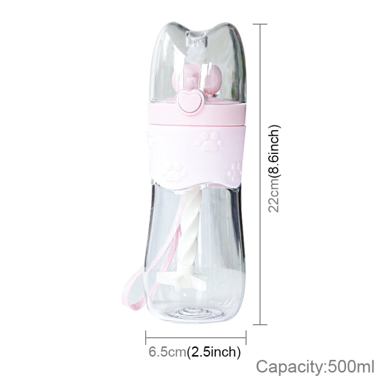 500mL Portable Coffee Milk Tea Beverage Cup Manual Stir Bar Straw Personality Fresh Cat Cup