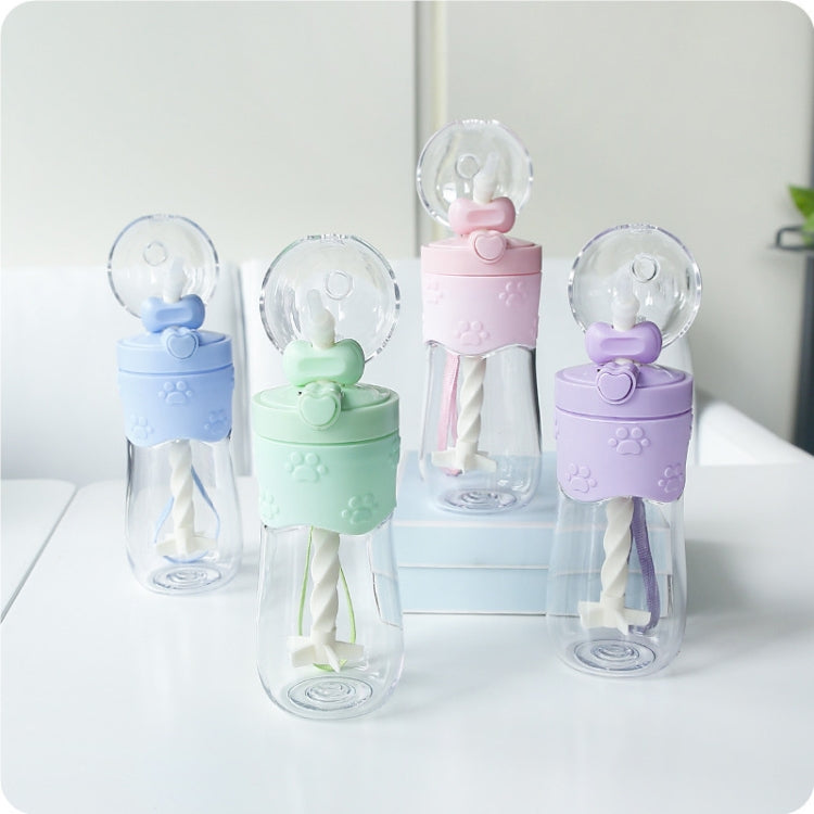 500mL Portable Coffee Milk Tea Beverage Cup Manual Stir Bar Straw Personality Fresh Cat Cup