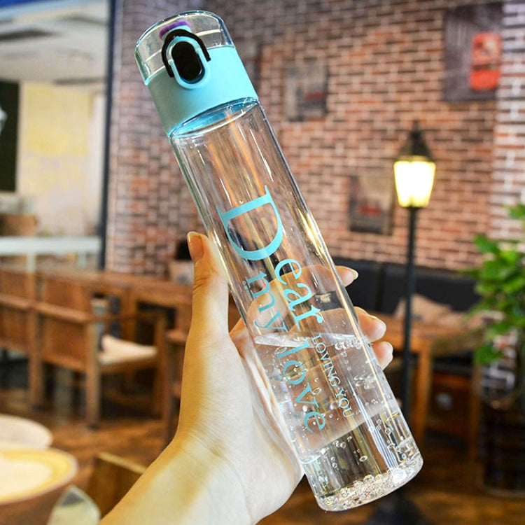 400ml Leak Proof Friendly PP-Made Transparent Beverage Bottle With Cap And Handle String
