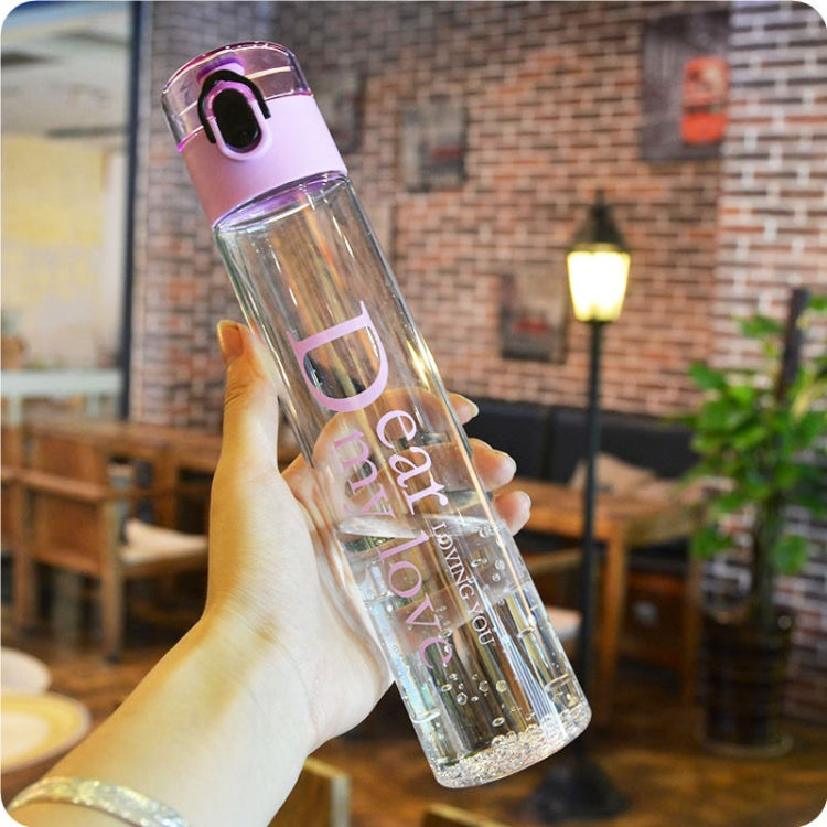 400ml Leak Proof Friendly PP-Made Transparent Beverage Bottle With Cap And Handle String