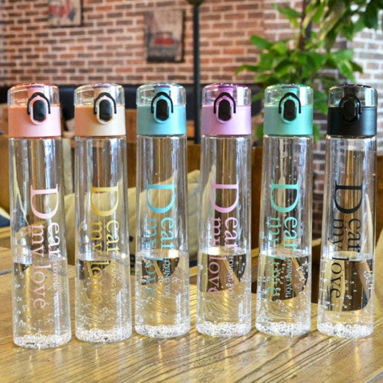 400ml Leak Proof Friendly PP-Made Transparent Beverage Bottle With Cap And Handle String