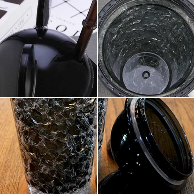 450ml Leak Proof Double Layer AS-Made Beverage Cute Bottle with Cap And Straw for Summer Day