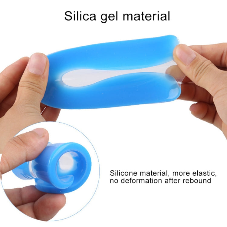 5 Pairs U-shaped Heel Pad Soft and Comfortable Shock Absorption Silicone Pad Insole, Size: S(30-34 Yards)