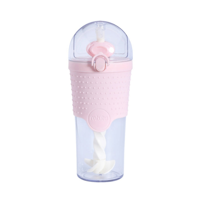 500ml Creative Dot Decorative Designed  Plastic Water Bottle With Lifting Loop For Home Or Office Using