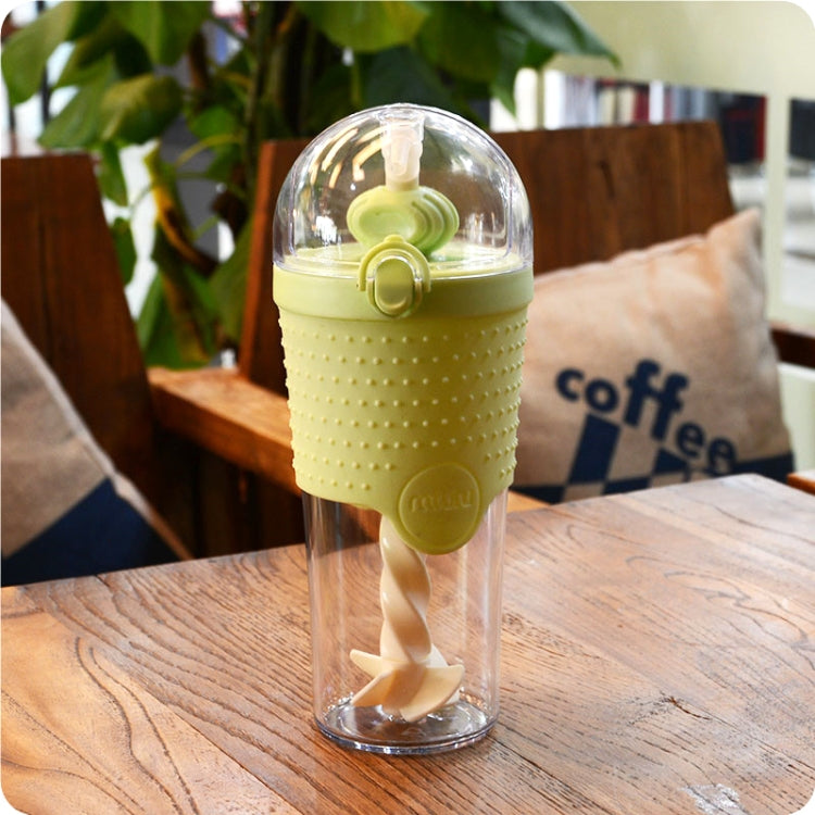 500ml Creative Dot Decorative Designed  Plastic Water Bottle With Lifting Loop For Home Or Office Using