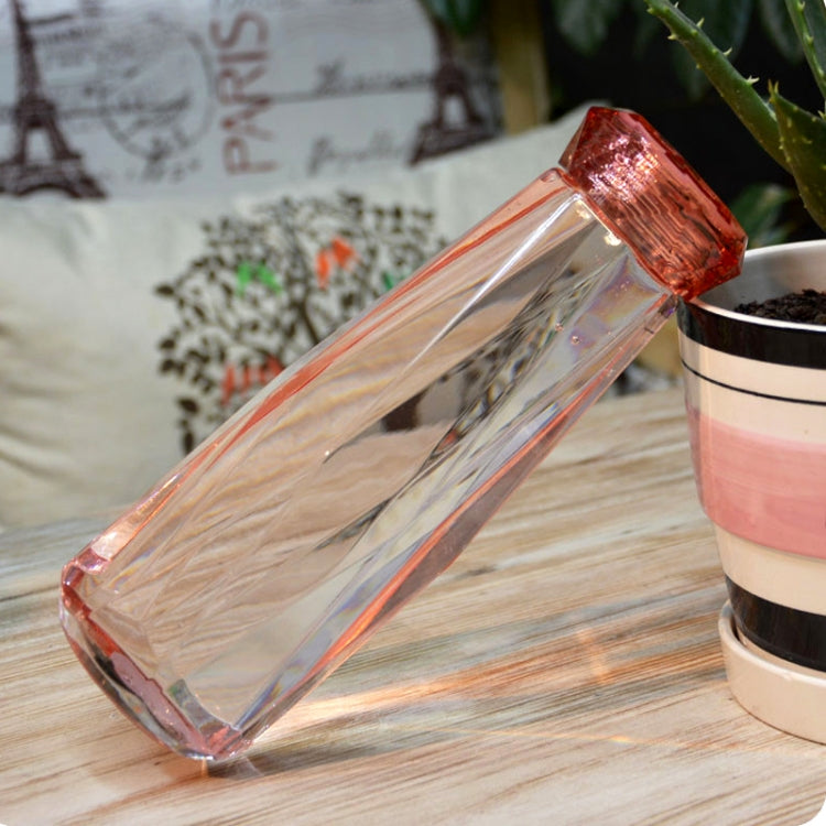 620ml Leak Proof Transparent Plastic Irregular Water Bottle With Cap For Outdoor, Home And Office