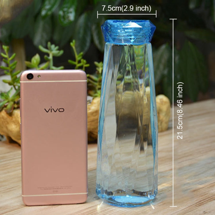 620ml Leak Proof Transparent Plastic Irregular Water Bottle With Cap For Outdoor, Home And Office
