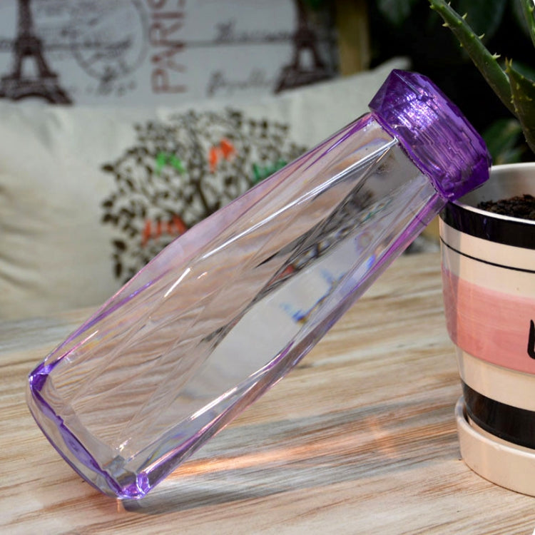 620ml Leak Proof Transparent Plastic Irregular Water Bottle With Cap For Outdoor, Home And Office