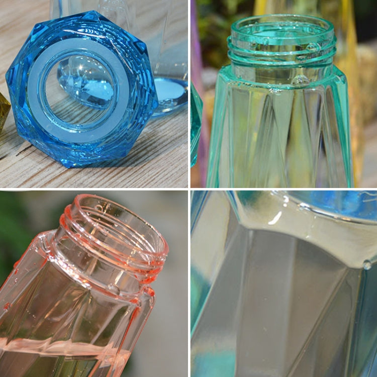 620ml Leak Proof Transparent Plastic Irregular Water Bottle With Cap For Outdoor, Home And Office