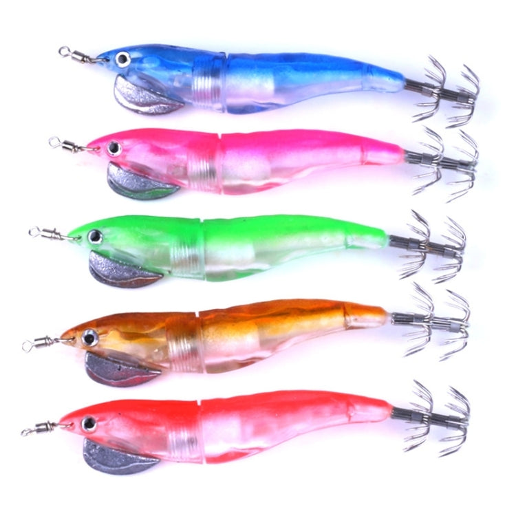 LED Electronic Shrimp Fishing Lures Bionic Fishing Bait with Hooks, Length: 12 cm, Random Color Delivery