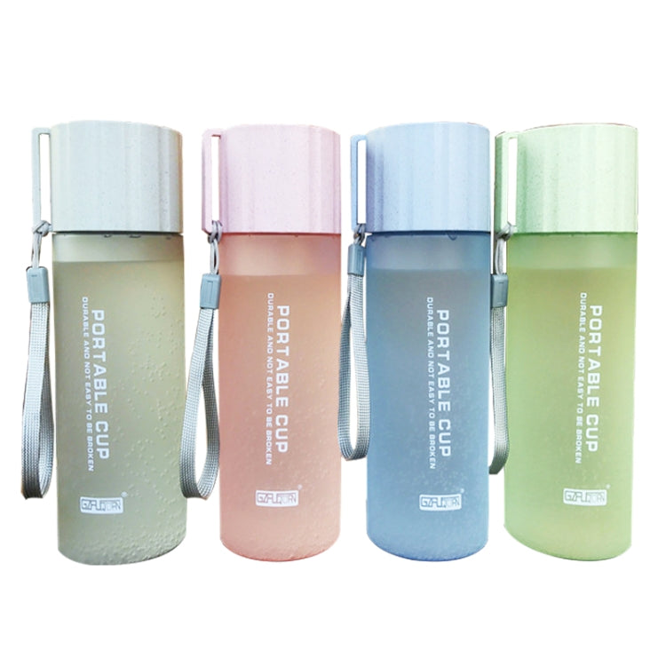 550ml Leak Proof  Brief Designing Plastic Water Bottle With Handle Strap For Common Using