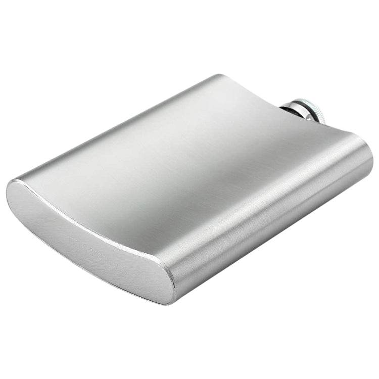 112mL (4oz)Handy Narrow-version Wine Jug Portable Stainless Steel Hip Flask(Silver)