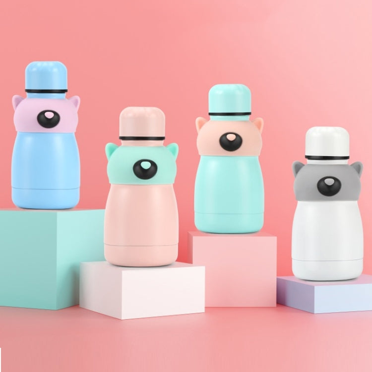 160ml  Stainless Steel Vacuum Thermos Heat Insulate Cute Bear Type Mini Water Bottle