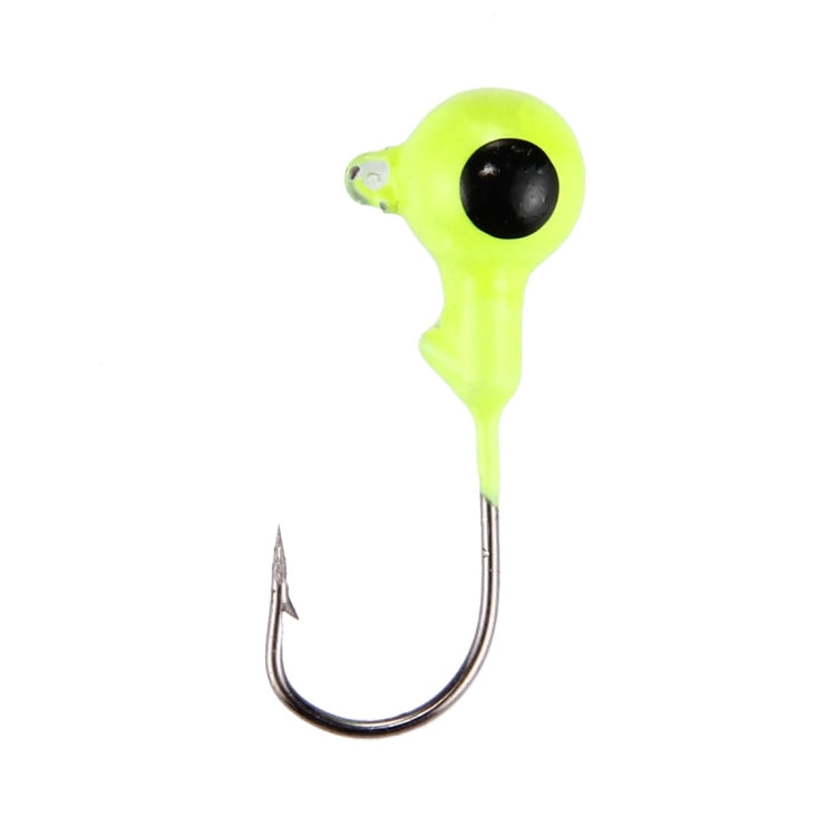 10 PCS Spherical Lead Head Fishing Hooks Fishing Barbed Hook with Hole