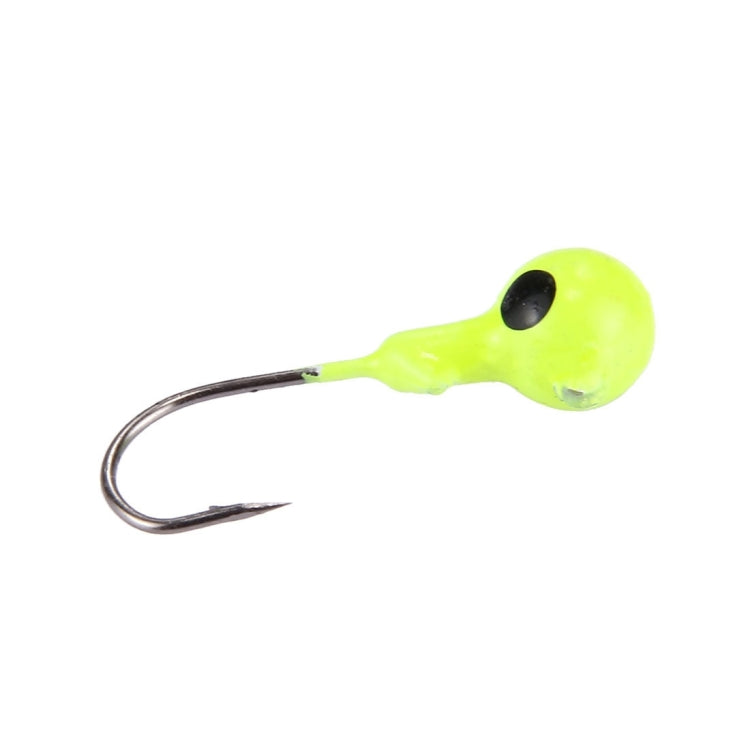 10 PCS Spherical Lead Head Fishing Hooks Fishing Barbed Hook with Hole