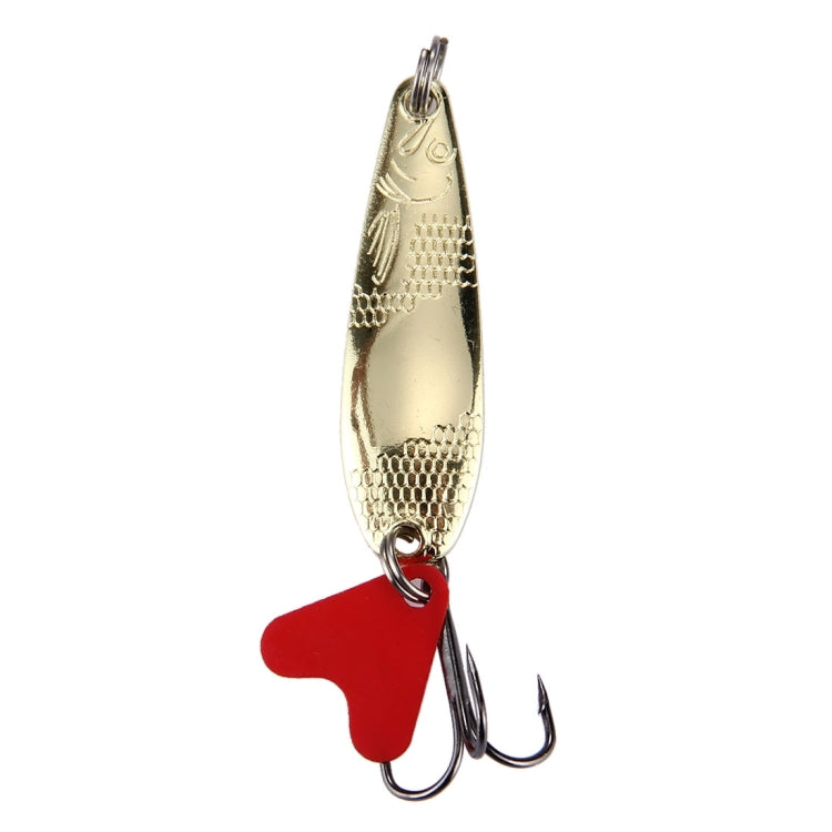 Fish Shape Sequins Fishing Lures Artificial Fishing Bait with Treble Hook, Length: 4.3cm