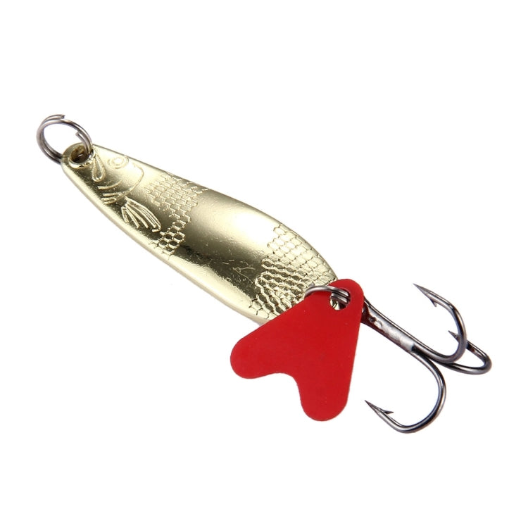 Fish Shape Sequins Fishing Lures Artificial Fishing Bait with Treble Hook, Length: 4.3cm