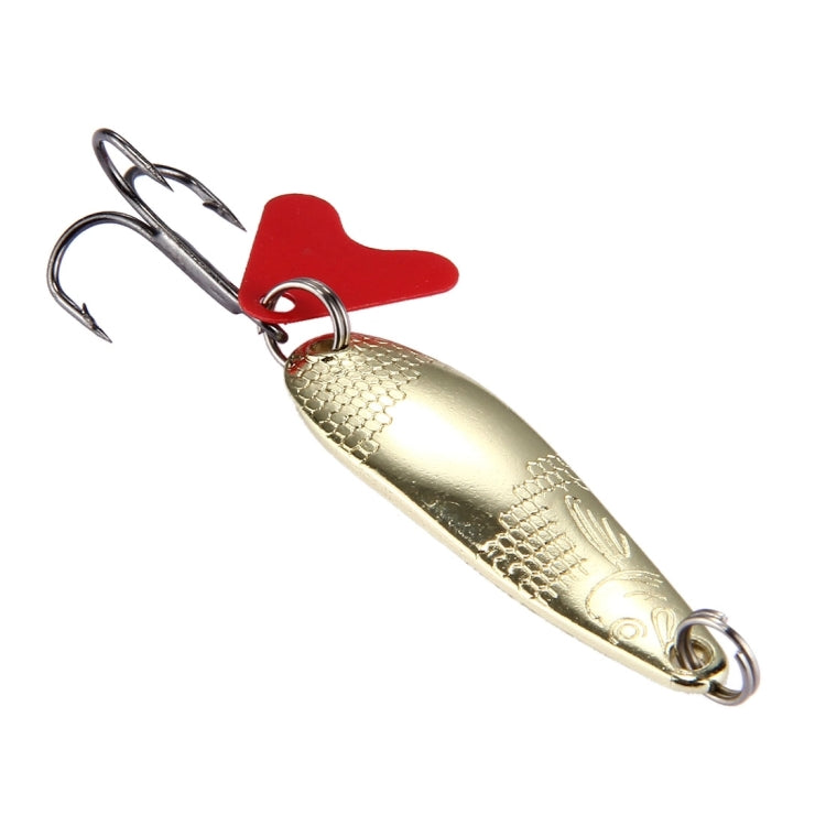 Fish Shape Sequins Fishing Lures Artificial Fishing Bait with Treble Hook, Length: 4.3cm