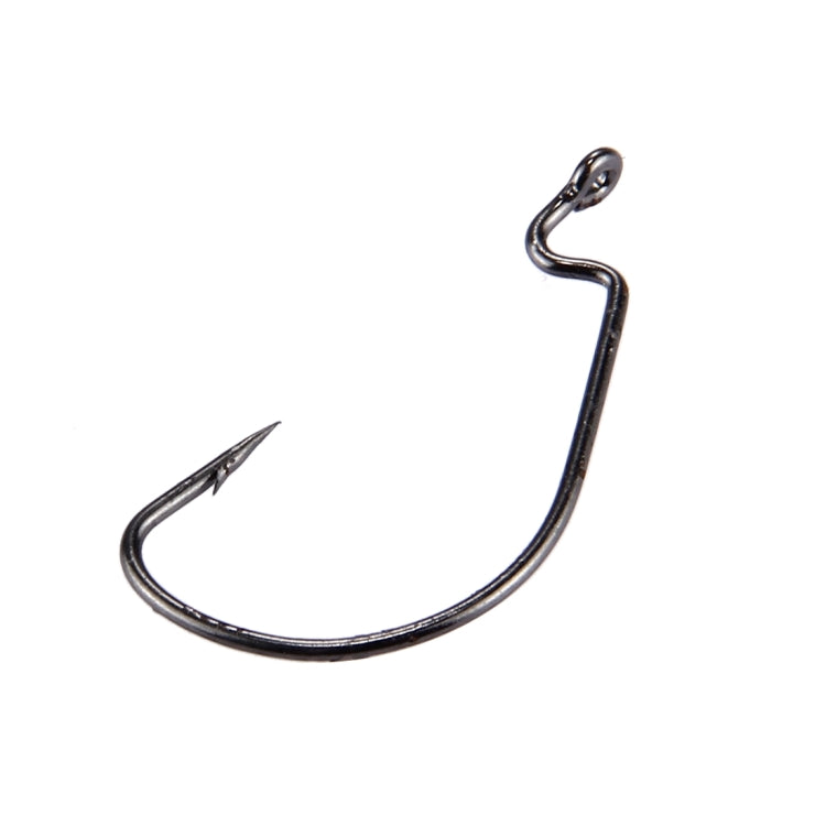 10 PCS Wide Crank Fishing Hooks Fishing Barbed Hook with Hole