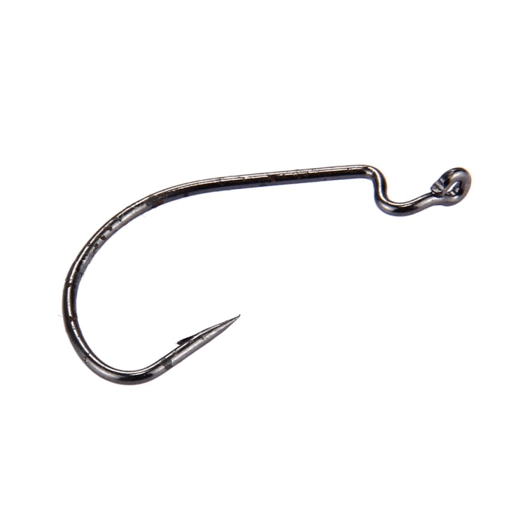 10 PCS Wide Crank Fishing Hooks Fishing Barbed Hook with Hole