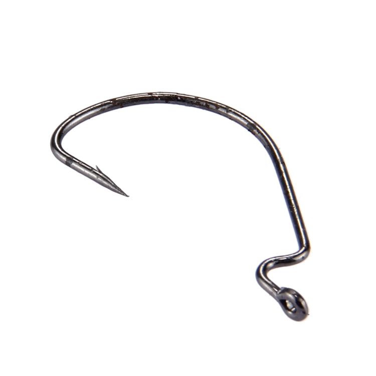 10 PCS Wide Crank Fishing Hooks Fishing Barbed Hook with Hole