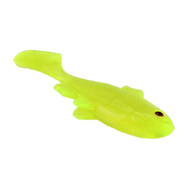 10 PCS Small Yellow Fish Shape Fishing Lures Artificial Fishing Bait, Length: 6.2cm