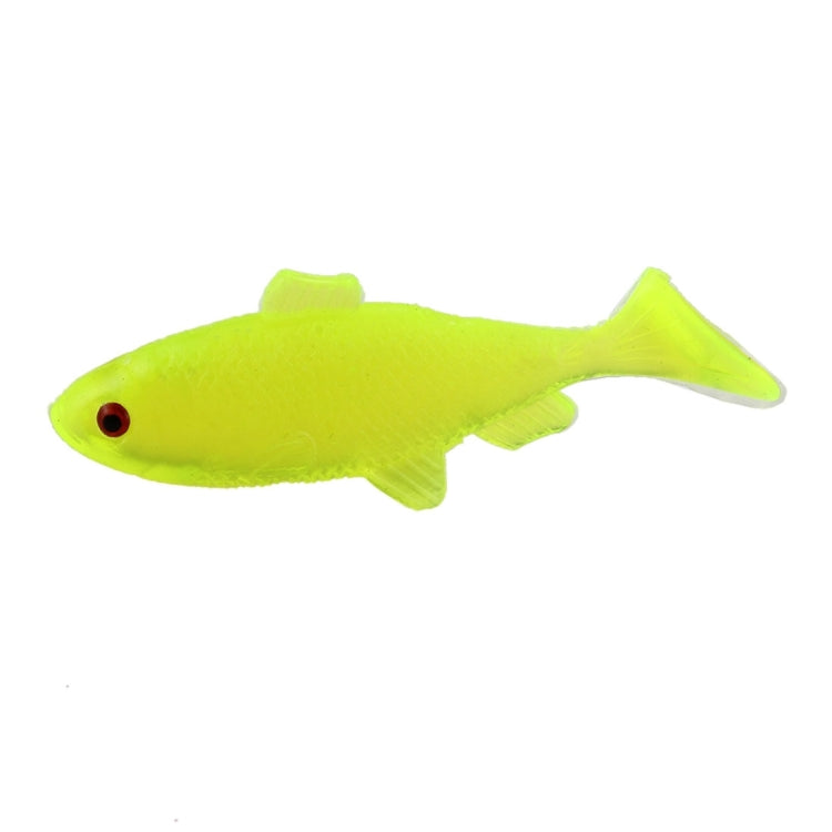 10 PCS Small Yellow Fish Shape Fishing Lures Artificial Fishing Bait, Length: 6.2cm