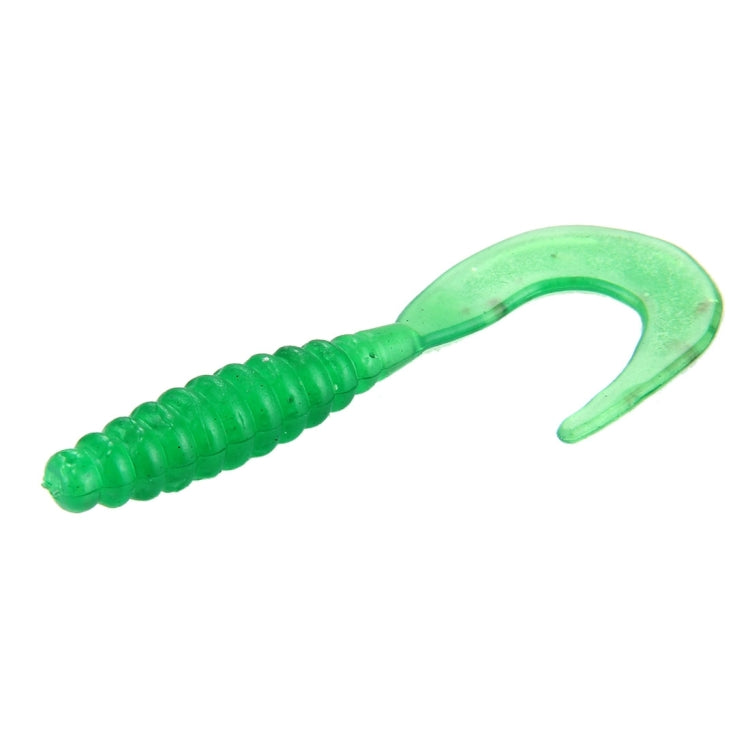 100 PCS Long Tail Maggots Shape Fishing Lures Artificial Fishing Bait, Length: 5.5cm