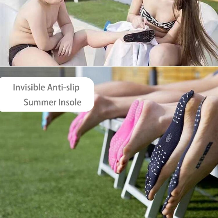 Invisible Anti-slip Summer Beach Sandals Insole Size: L, Length: 25 cm