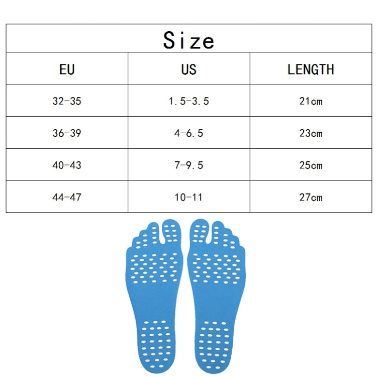 Invisible Anti-slip Summer Beach Sandals Insole Size: XL, Length: 27 cm