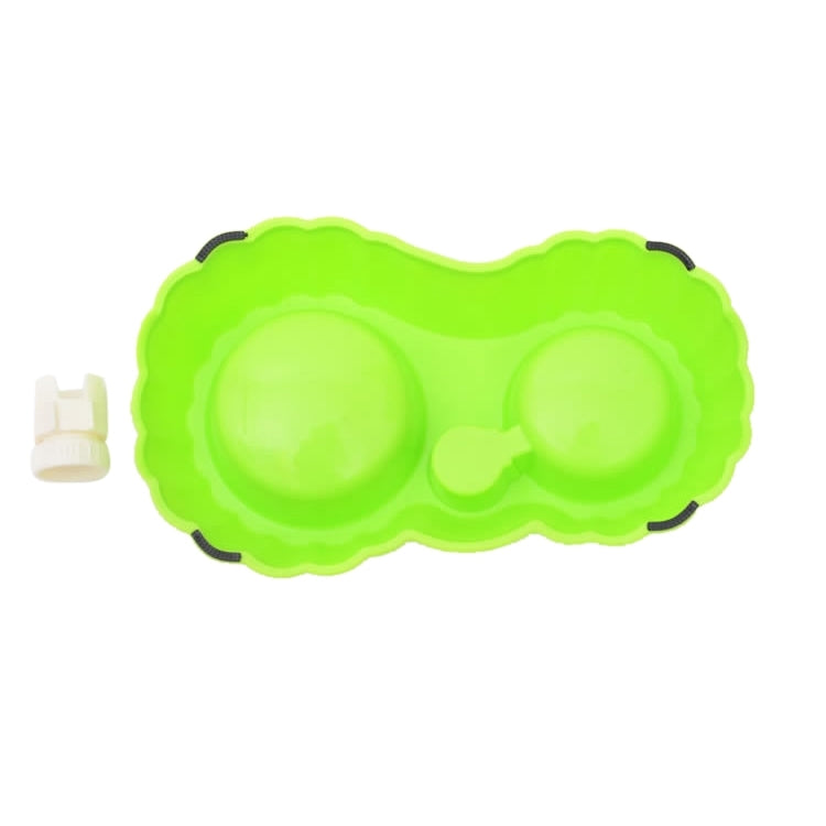 Pumpkin Shape Dog Cat Food Dish + Drinking Water Double Bowls with Automatic Water Dispenser, Size: S