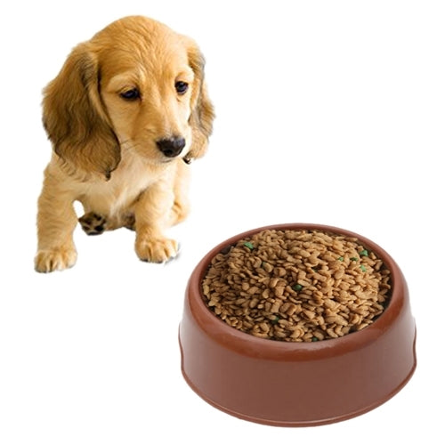 Dog Cat Light Candy Color Plastic Material Single Pets Bowls