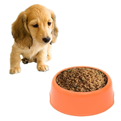 Dog Cat Light Candy Color Plastic Material Single Pets Bowls