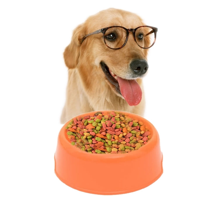 Dog Cat Light Candy Color Plastic Material Single Pets Bowls