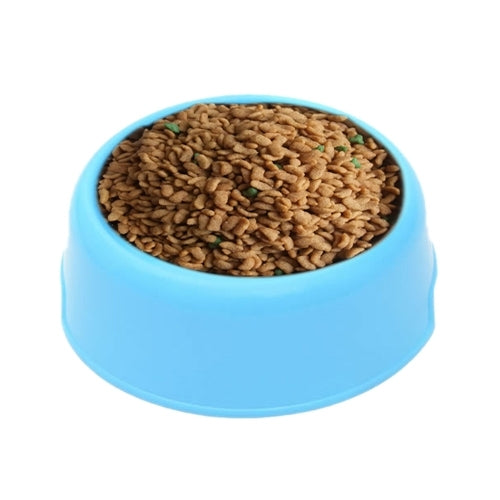 Dog Cat Light Candy Color Plastic Material Single Pets Bowls